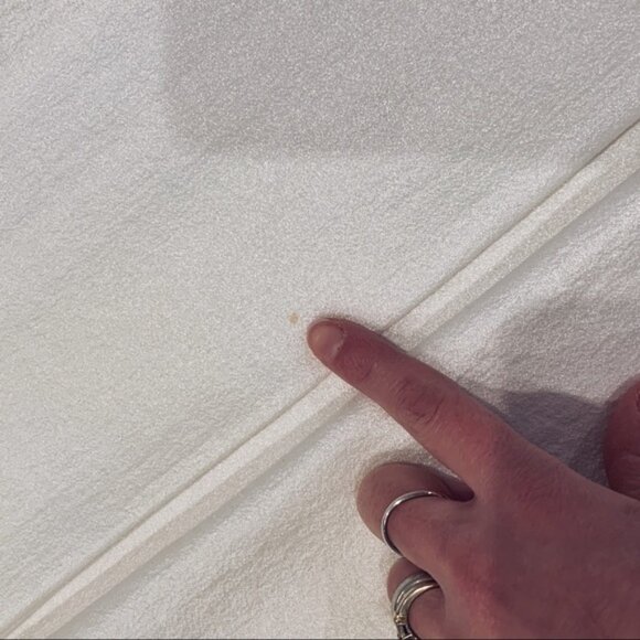 White Asymmetric-Neck Mermaid Gown - Picture 10 of 14